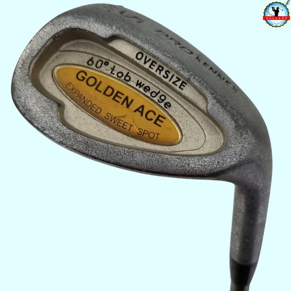 Pro Kennex Golden Ace Oversize 60° Lob Wedge R/H Graphite Shaft ~36.25" - Picture 1 of 12